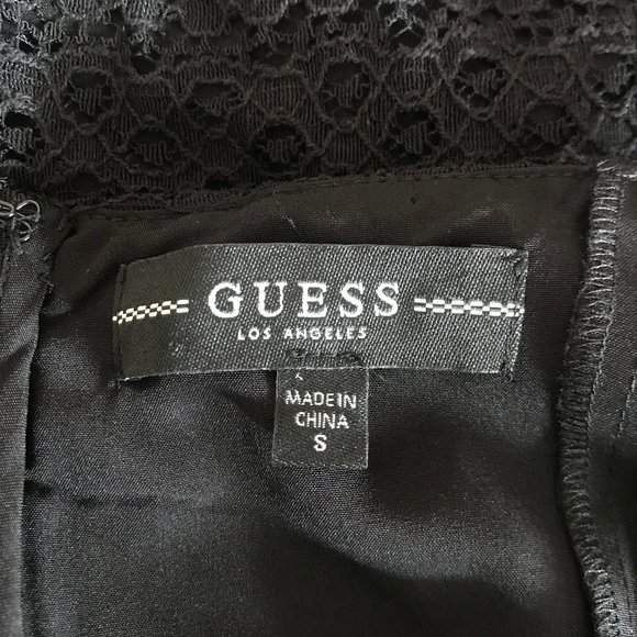 NEW Guess Dezzie Lace Short Romper Black Small - Picture 12 of 14